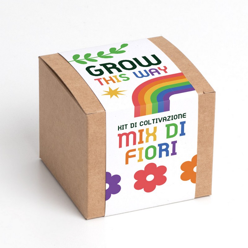 Kit di coltivazione con mix di fiori