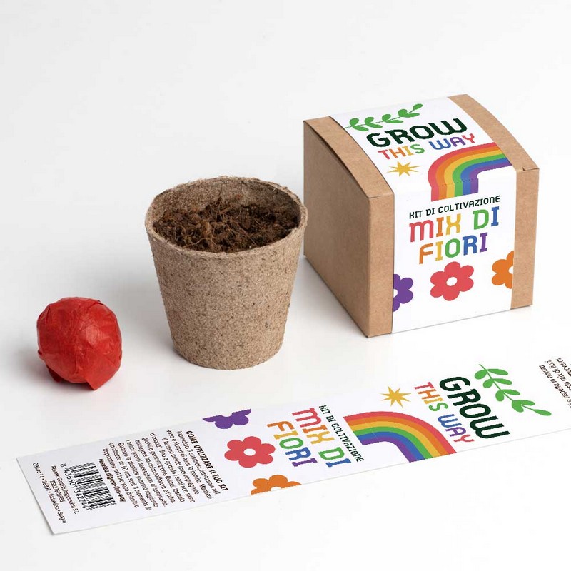 Kit di coltivazione con mix di fiori