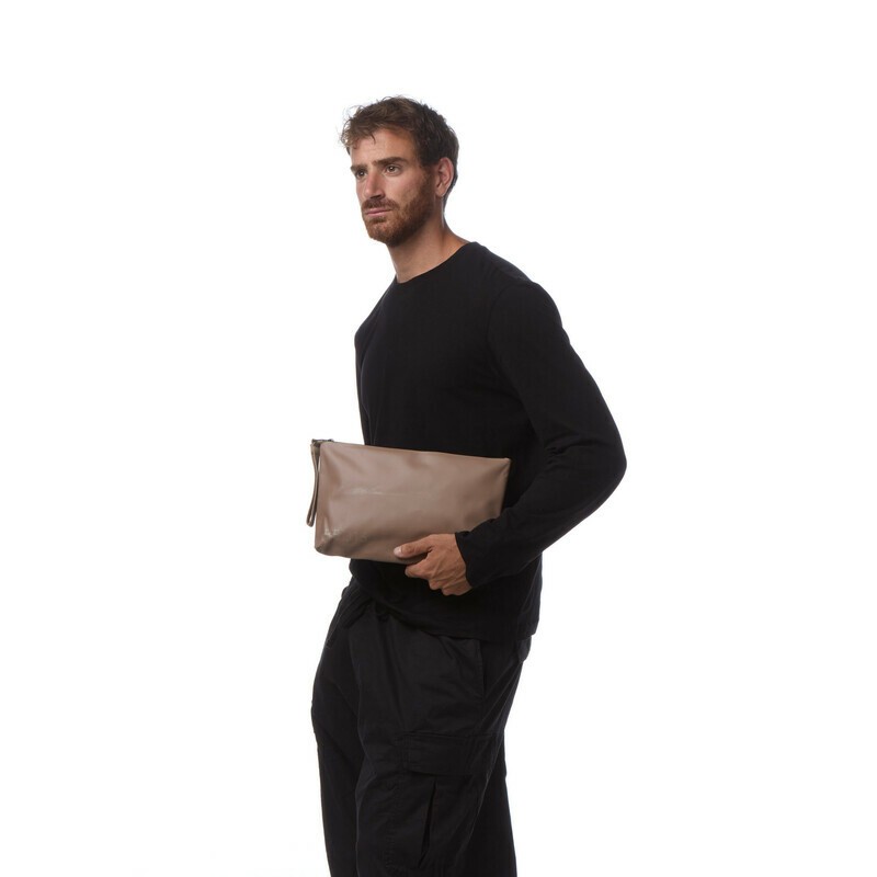 Pochette impermeabile da 2.8 litri di colore marrone