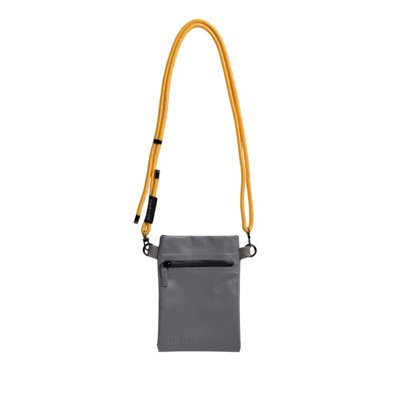 Borsa a tracolla unisex impermeabile grigia, perfetta per portare cellulare, occhiali, portafogli ecc.