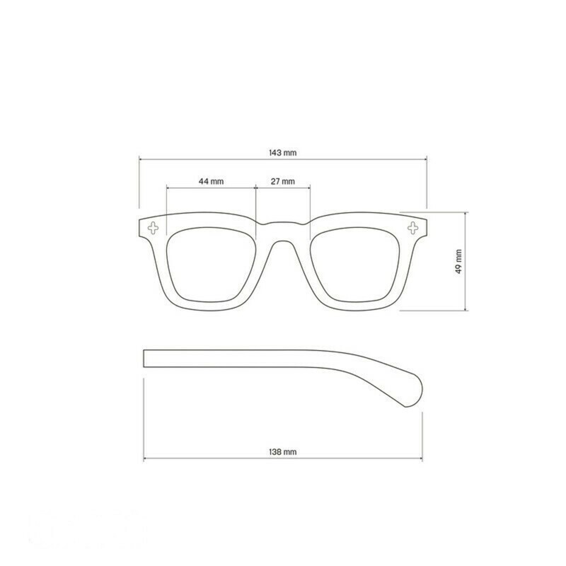 Occhiale da sole squadrato spesso havana nero con lenti blu gradiente