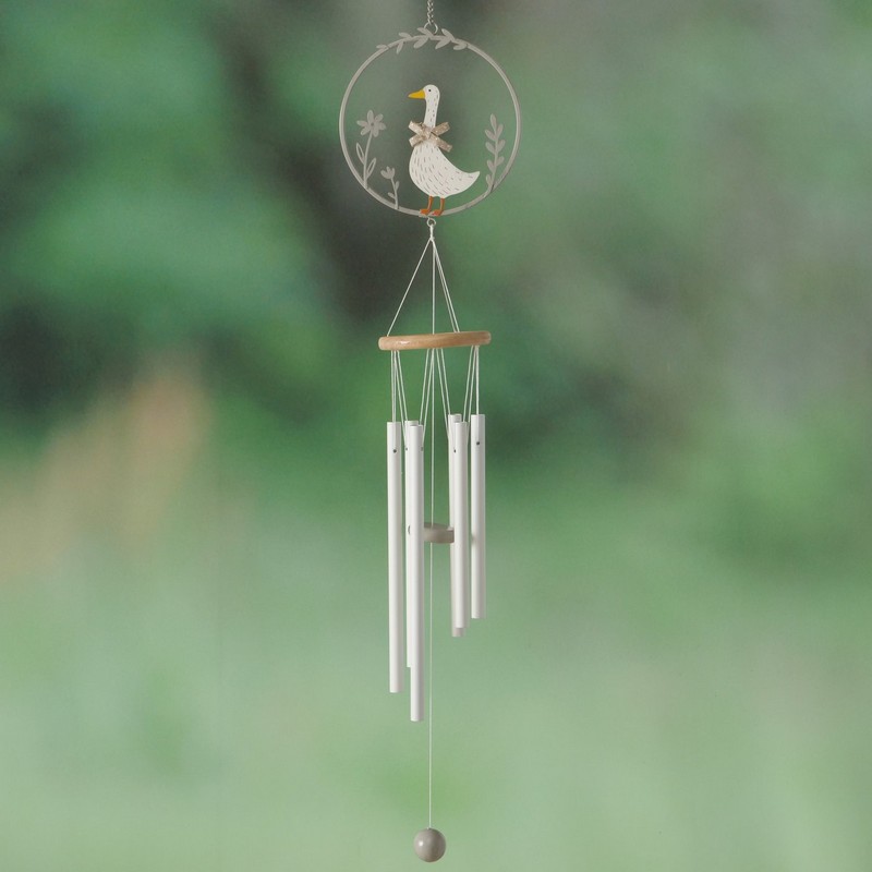 Campanelli scacciapensieri - acchiappasogni da appendere decorati con anatra