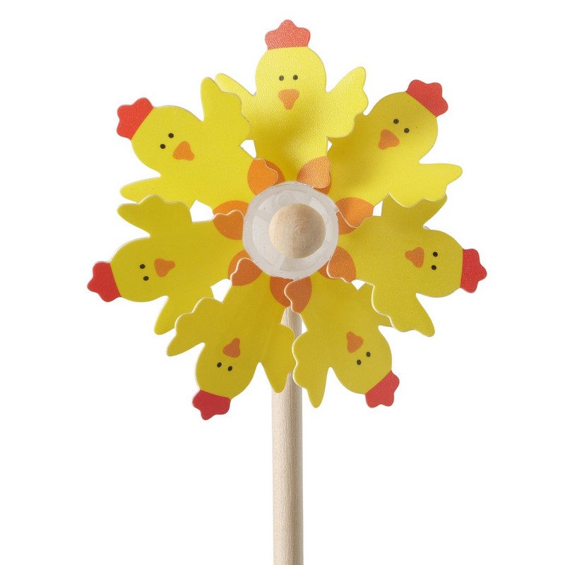 Girandola primaverile assortita in 4 varianti (spedite in base alla disponibilità): conigli, carote, pulcini e a pois