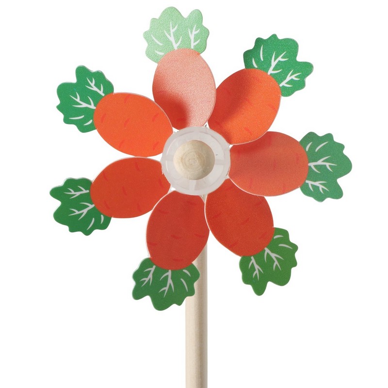 Girandola primaverile assortita in 4 varianti (spedite in base alla disponibilità): conigli, carote, pulcini e a pois