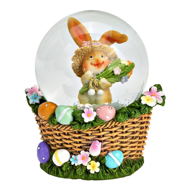 Boule de neige con coniglio pasquale, perfetto per le tue decorazioni di Pasqua