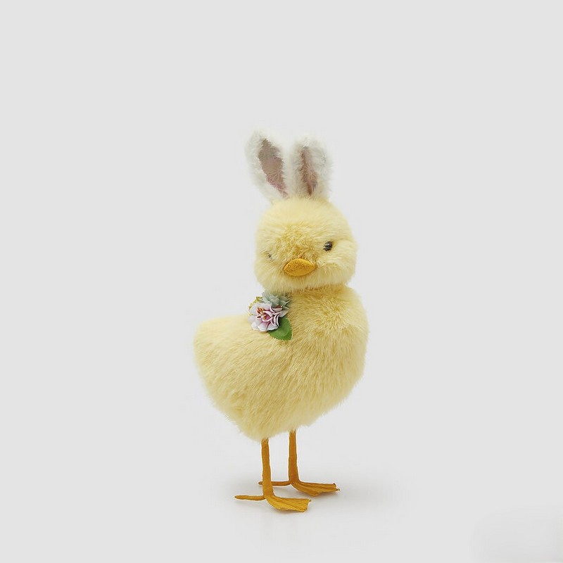 Pulcino con orecchie da coniglio, perfetto per le tue decorazioni di Pasqua