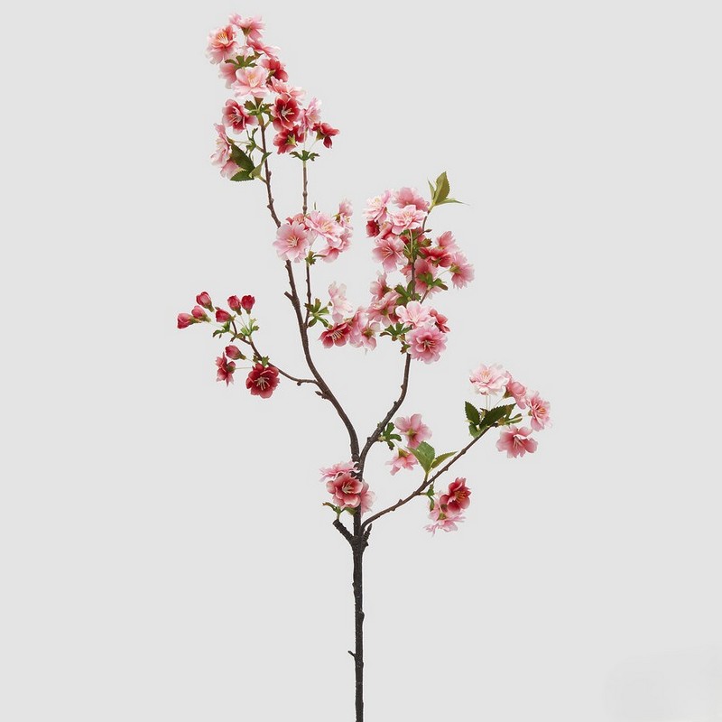 Ramo fiori di ciliegio rosa artificiali