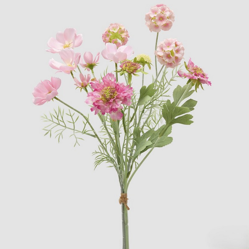 Cespuglio artificiale di scabiosa con foglie