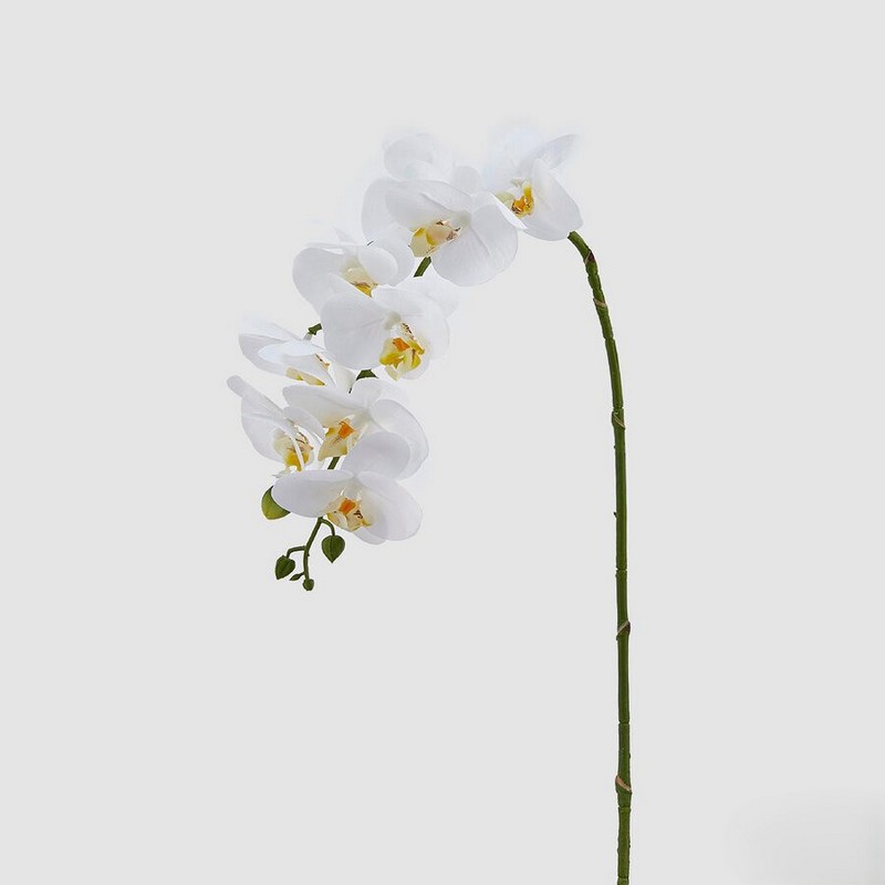 Ramo artificiale di orchidea bianca
