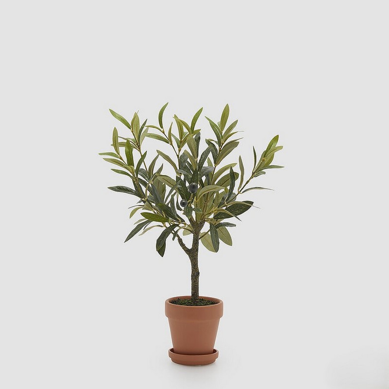 Pianta artificiale di ulivo in vaso