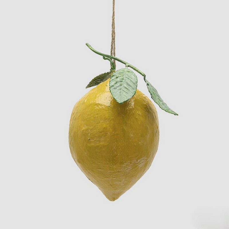 Decoro limone in metallo da appendere