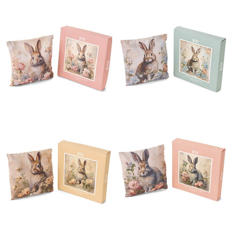 Sacchetto profumato per cassetti e armadi decorato con coniglio in 4 varianti assortite, perfetto per le tue decorazioni di Pasqua
