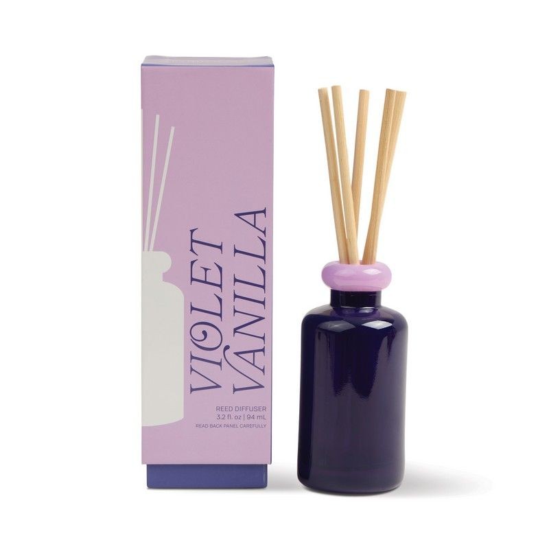 Diffusore di fragranza con bastoncini e 94 ml di profumo Violet Vanilla con note di lavanda e viola