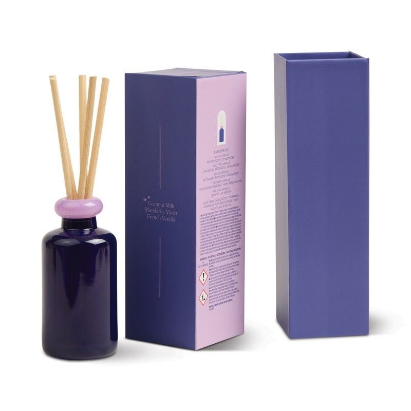 Diffusore di fragranza con bastoncini e 94 ml di profumo Violet Vanilla con note di lavanda e viola