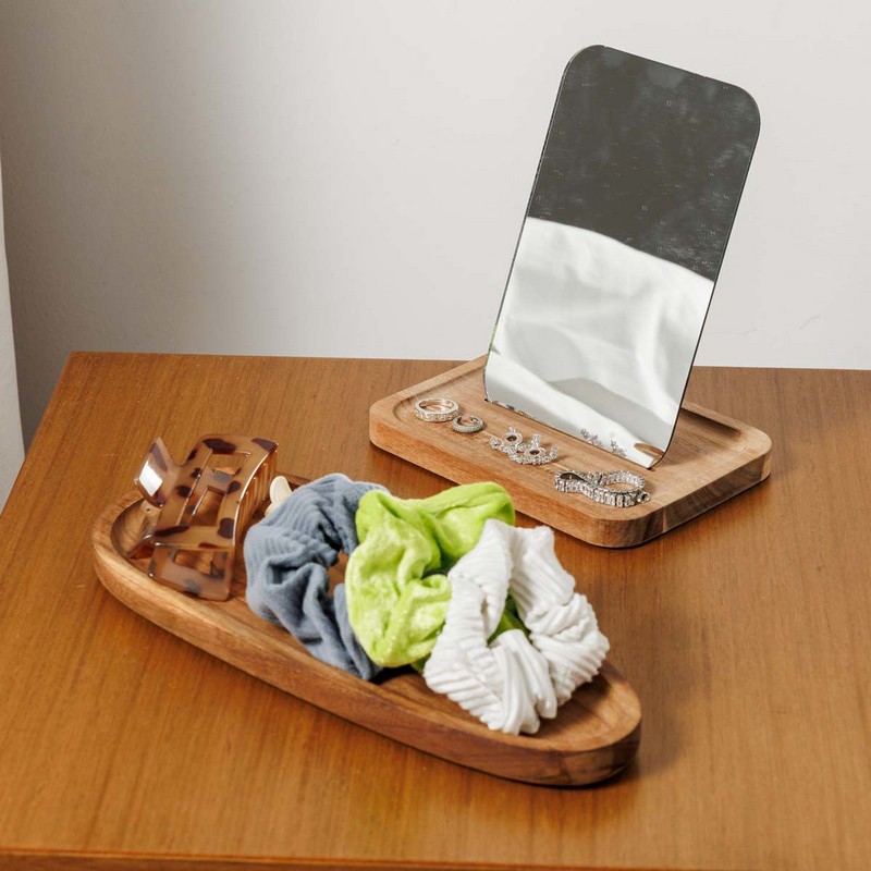 Vassoio ovale in legno di acacia