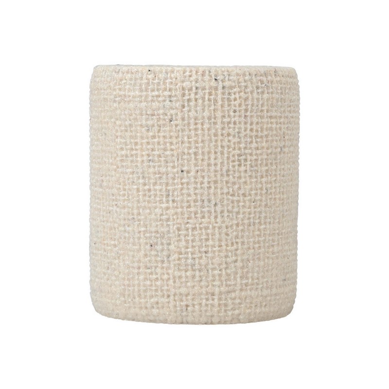 Porta spazzolini in resina effetto juta, utilizzabile anche come portapenne