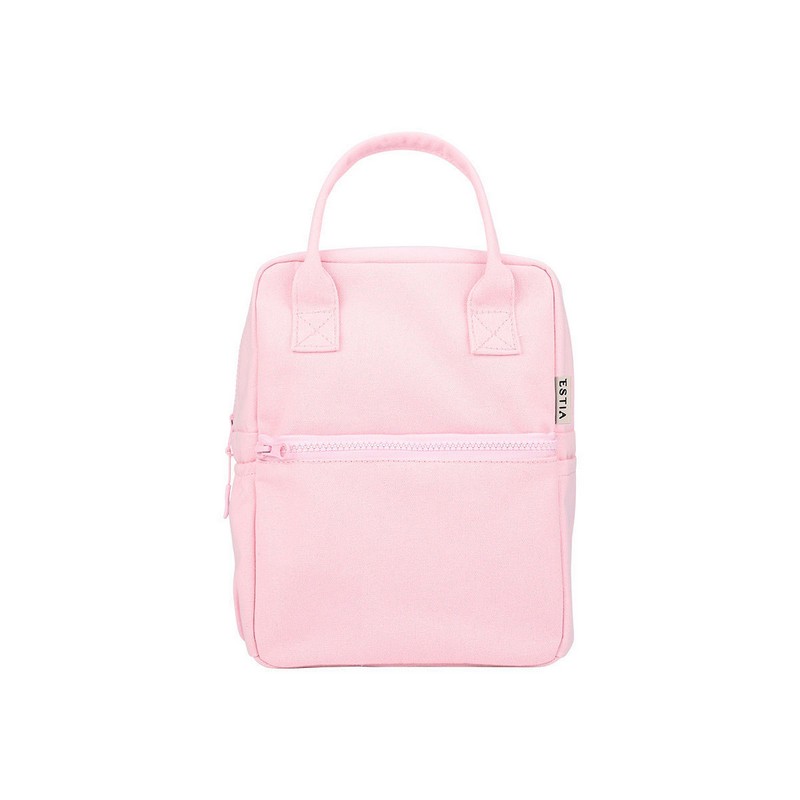 Borsa termica in cotone rosa da 7 litri con manici