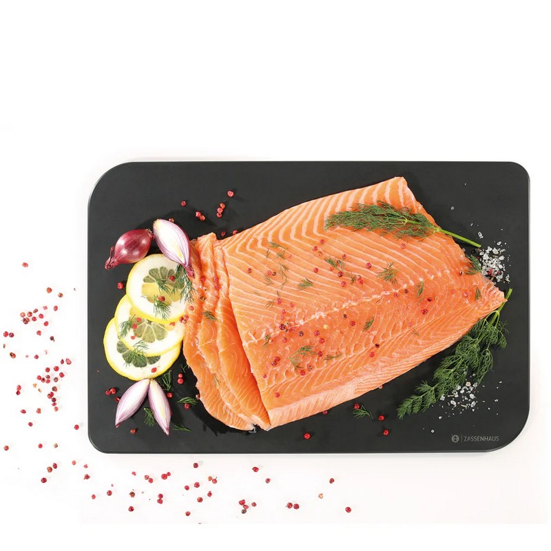 Tagliere nero in fibre di legno laminate