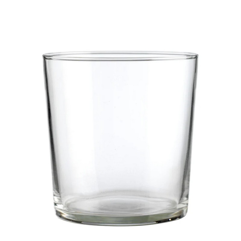 Set 6 bicchieri acqua impilabili in vetro trasparente da 360 ml ciascuno