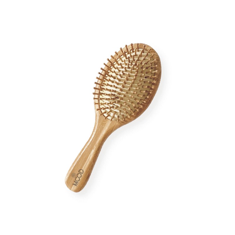 Spazzola per capelli ovale in bambù