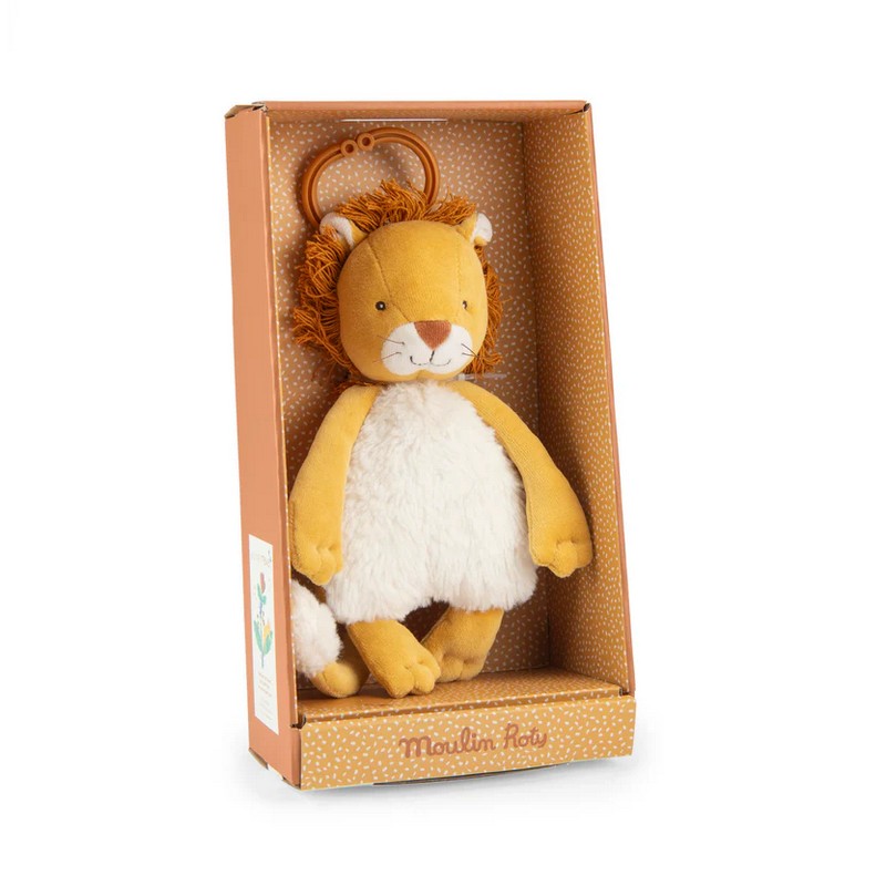 Peluche leone con luce ricaricabile e removibile, con gancio per essere appeso