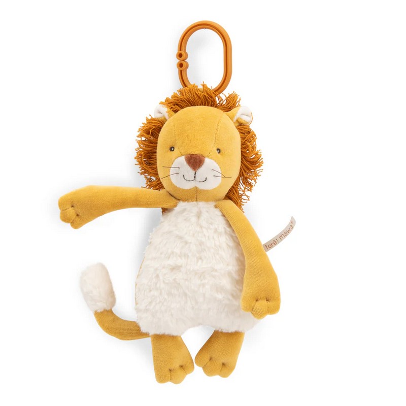Peluche leone con luce ricaricabile e removibile, con gancio per essere appeso