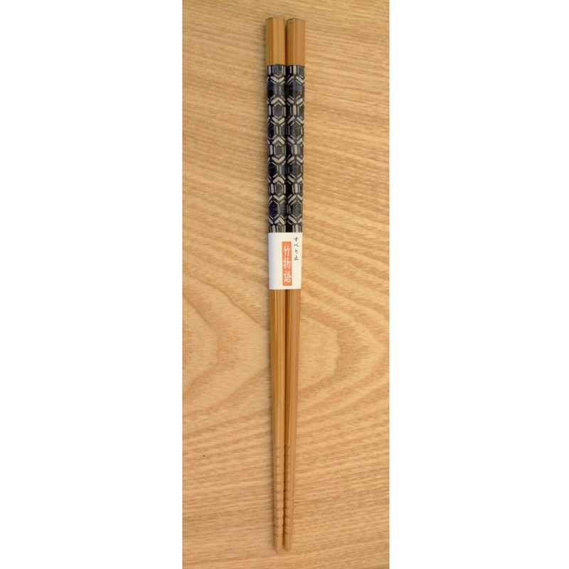 Bacchette giapponesi riutilizzabili in legno laccato naturale, fatte in Giappone