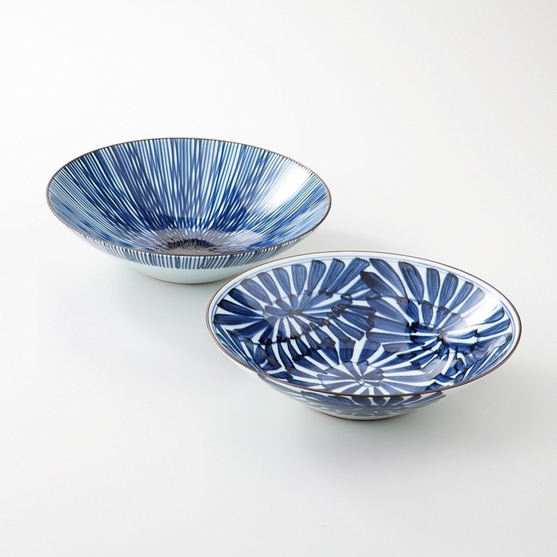 Ciotola giapponese dipinta a mano in 2 varianti assortite, fatta in Giappone