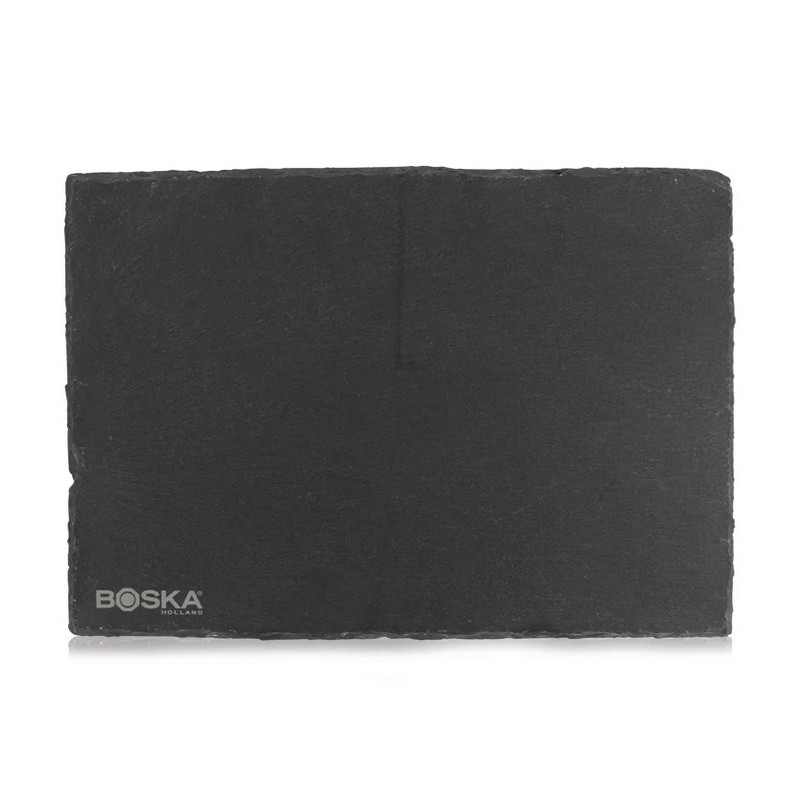 Piatto da portata in ardesia rettangolare con piedini antiscivolo