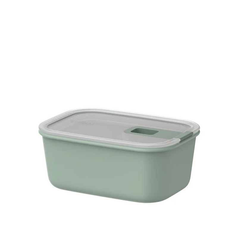 Contenitore alimentare verde in polipropilene con coperchio ermetico trasparente