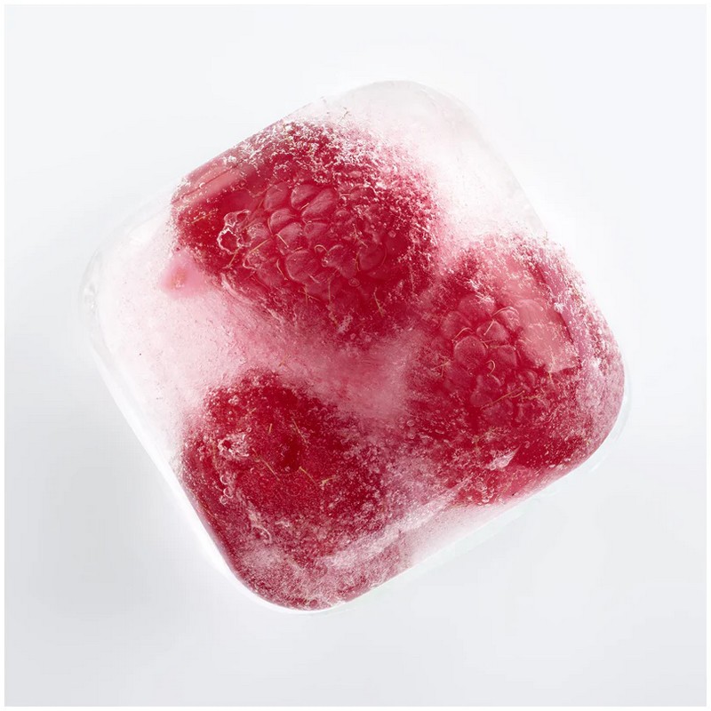 Forma per ghiaccio da 6 cubi con coperchio e vaschetta flessibile