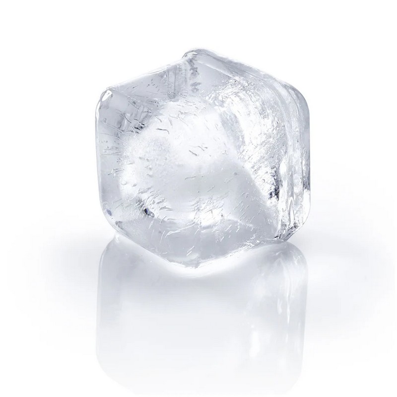 Forma per ghiaccio da 6 cubi con coperchio e vaschetta flessibile