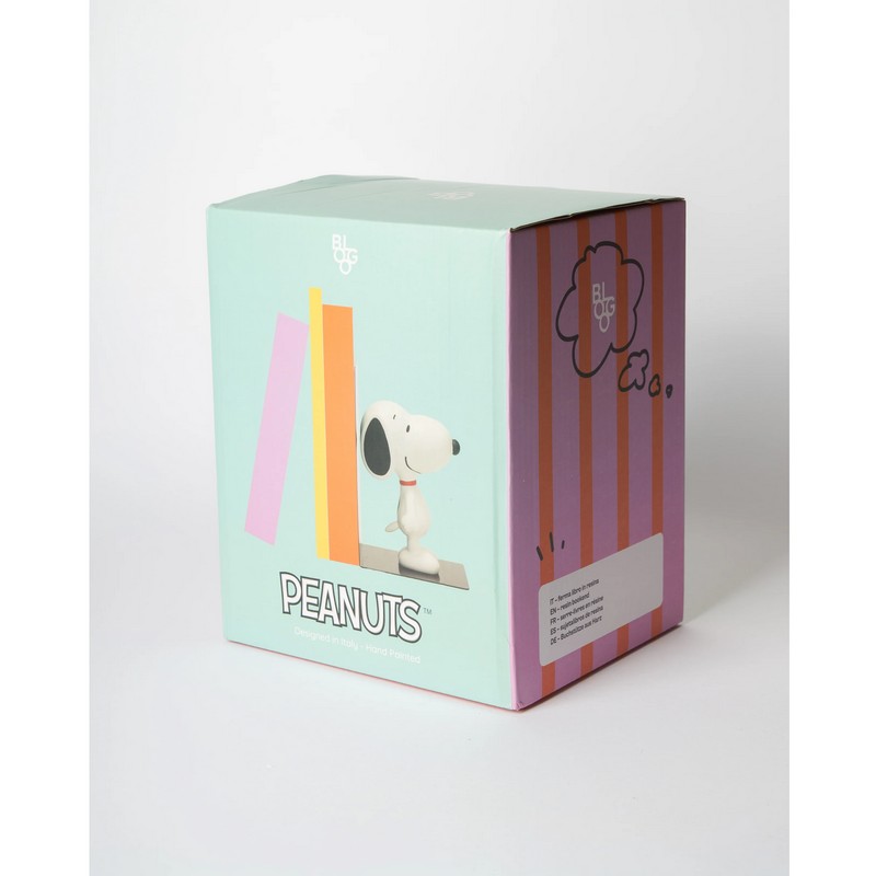 Fermalibri in metallo con Snoopy con cuore in resina