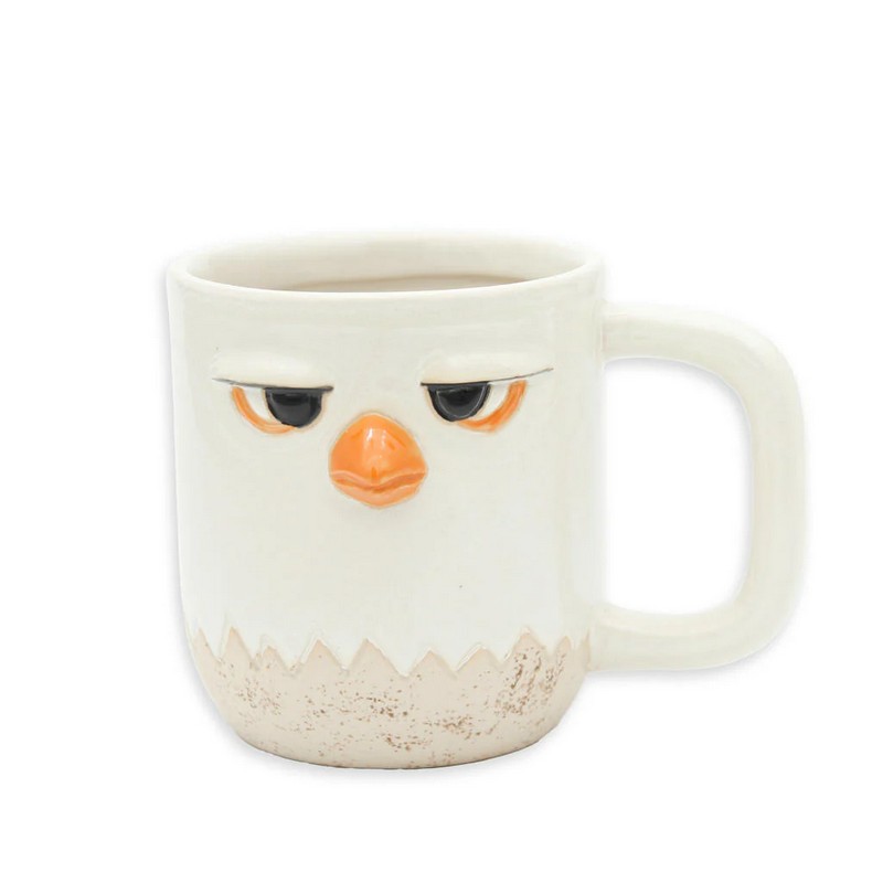 Tazza mug a forma di aquila in ceramica