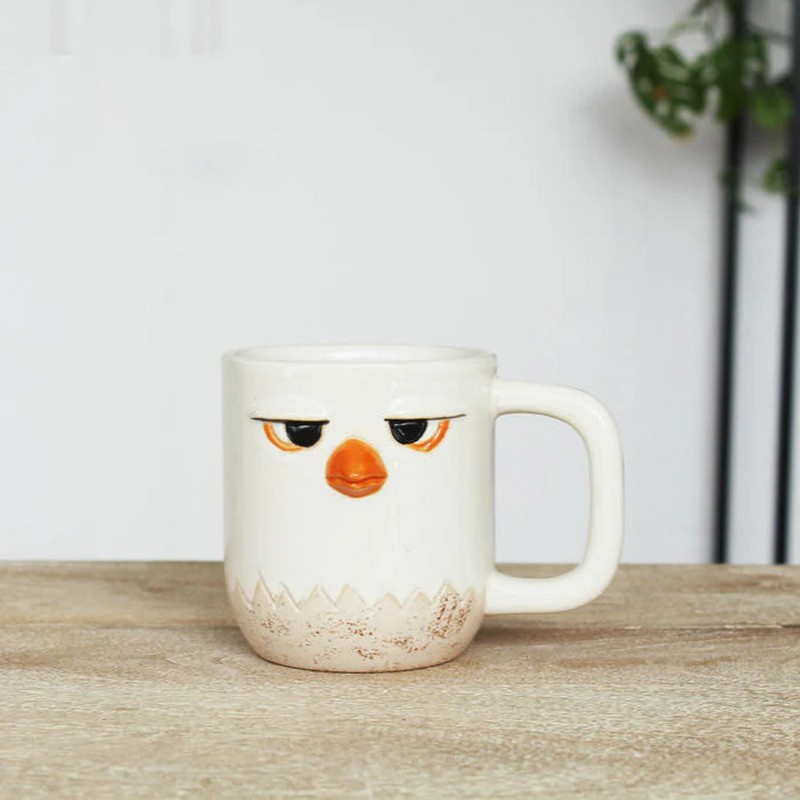 Tazza mug a forma di aquila in ceramica