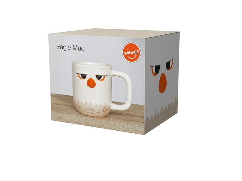 Tazza mug a forma di aquila in ceramica
