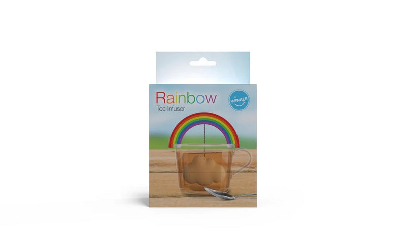 Infusore per tisane a forma di arcobaleno con nuvola in silicone alimentare