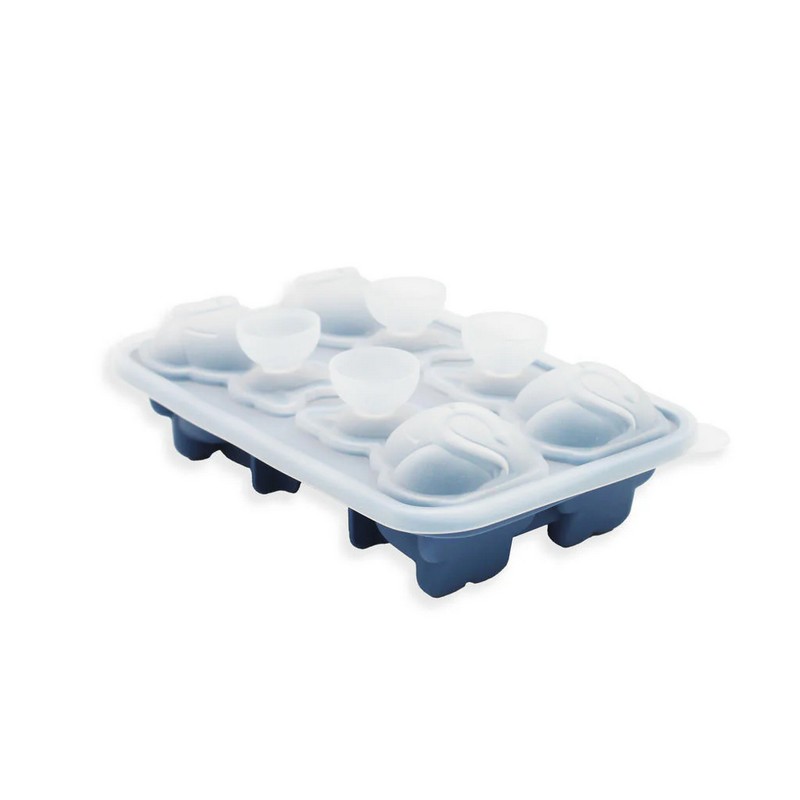 Forma per ghiaccio da 4 scomparti a forma di gatto, realizzato in silicone alimentare