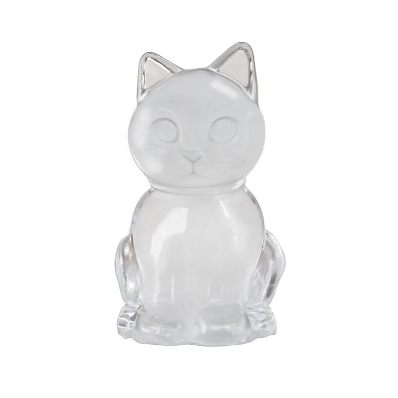 Forma per ghiaccio da 4 scomparti a forma di gatto, realizzato in silicone alimentare
