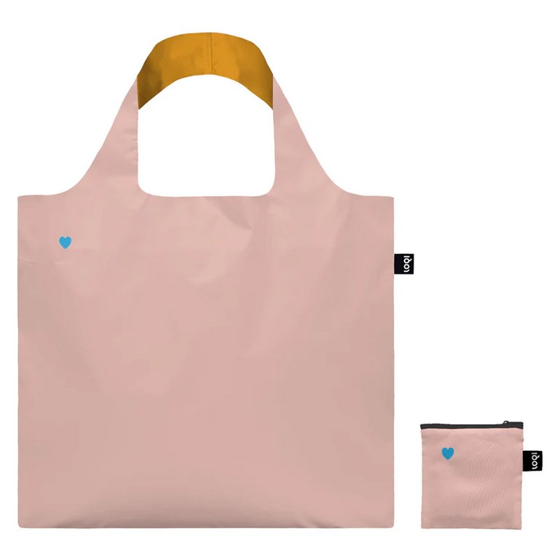 Borsa per la spesa pieghevole decorata con pixel a forma di cuore rappresentanti la Venere di Botticelli