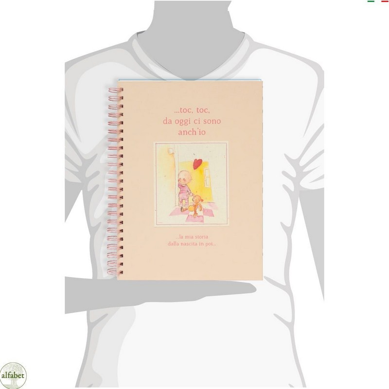 Libro della nascita rosa declinato al femminile per bambine, da compilare e da rileggere insieme una volta diventati grandi!