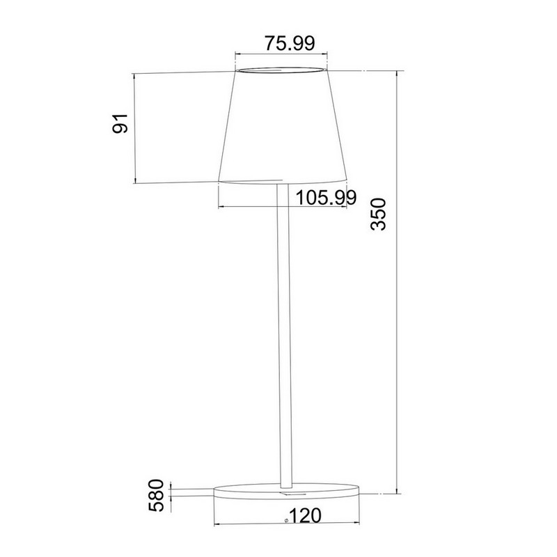 Lampada da tavolo ricaricabile dimmerabile per utilizzo interno ed esterno con luce calda e fredda, decorata con ciliegio