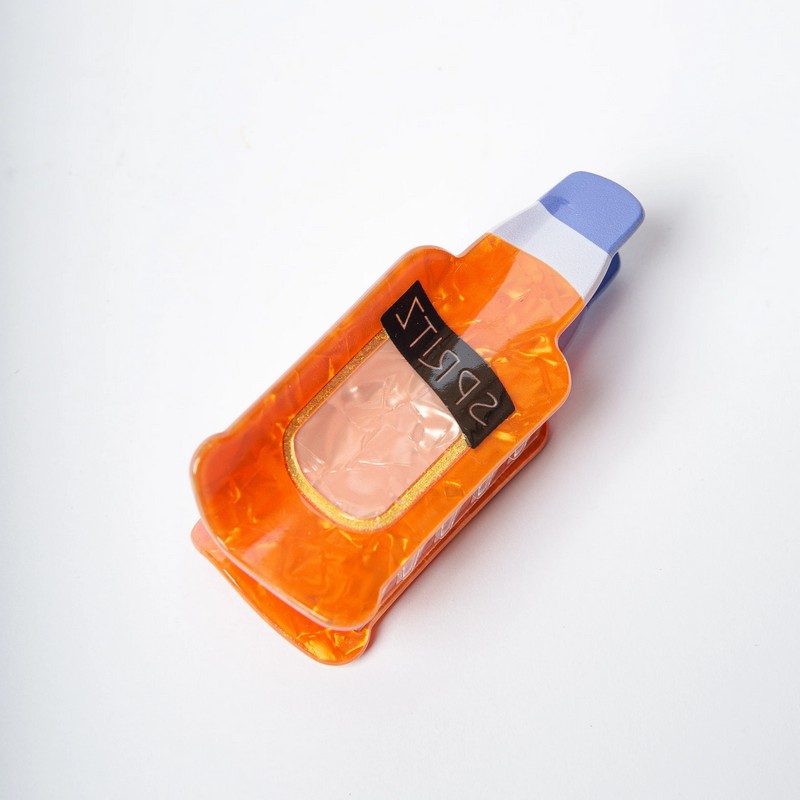 Fermacapelli a forma di Spritz effetto liscio/madreperla, perfetto come idea regalo per donna