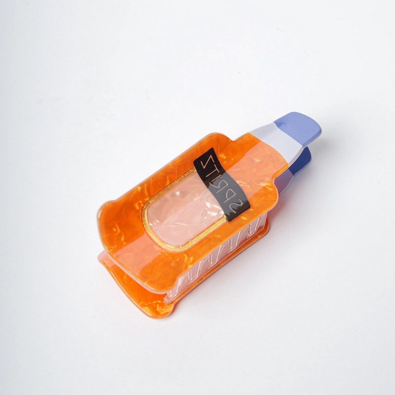 Fermacapelli a forma di Spritz effetto liscio/madreperla, perfetto come idea regalo per donna