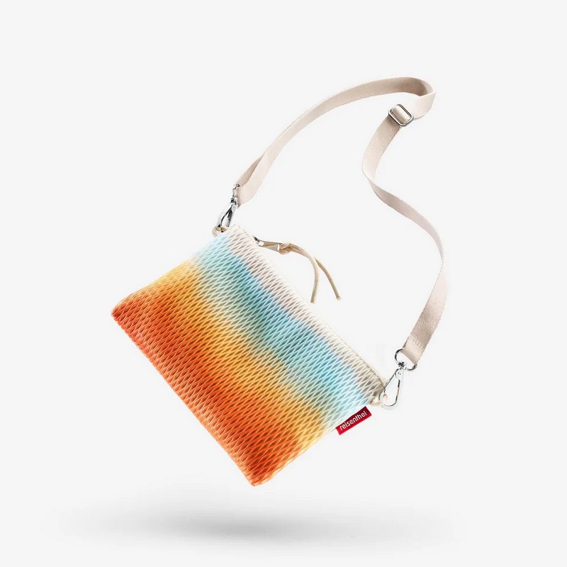 Borsa a tracolla ultraleggera in tessuto mesh tropicale