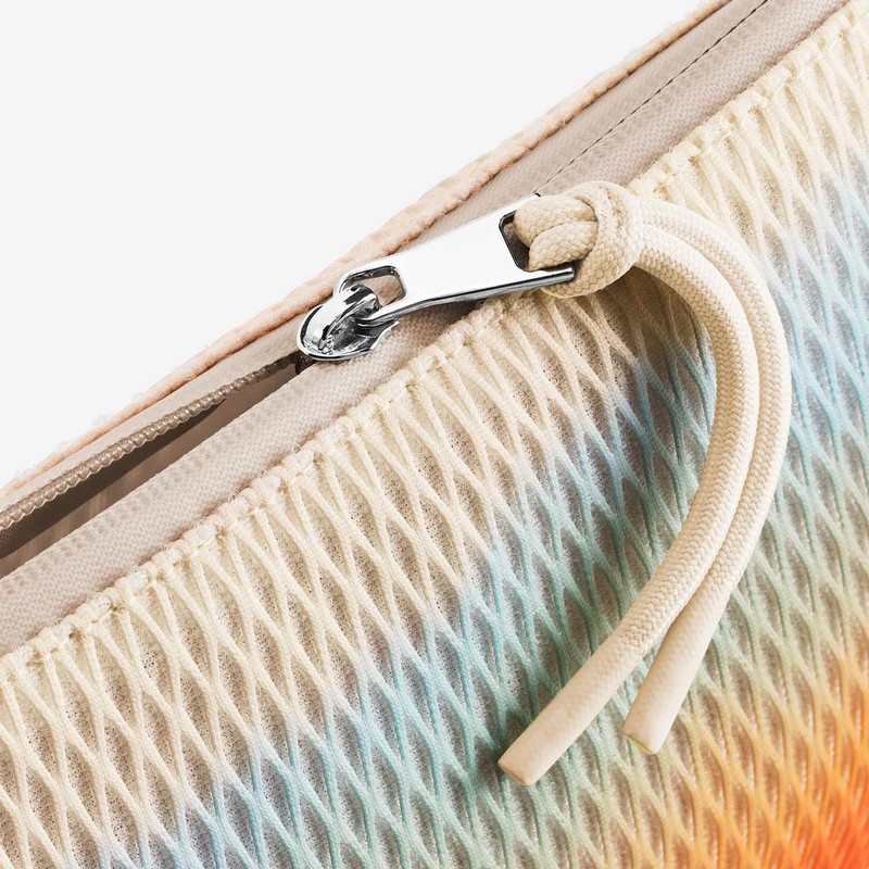 Borsa a tracolla ultraleggera in tessuto mesh tropicale