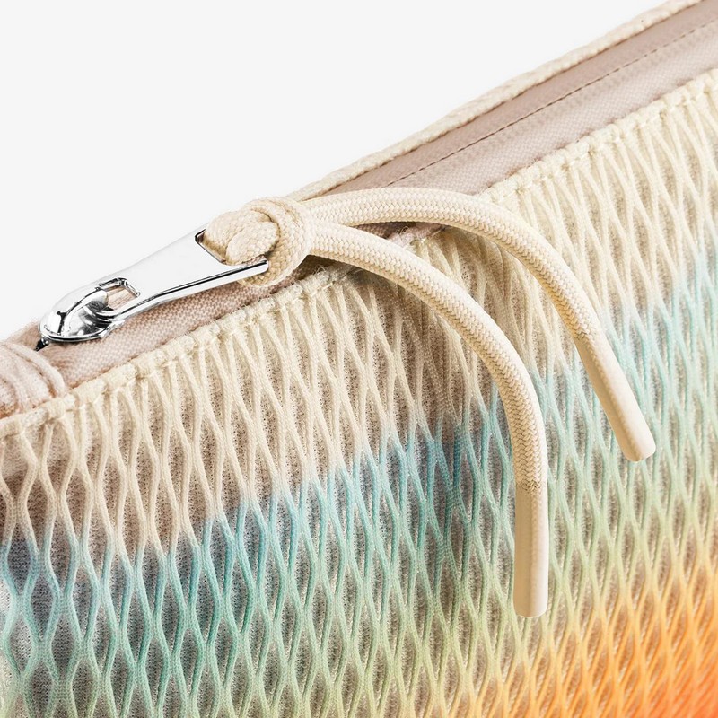 Borsa a tracolla ultraleggera in tessuto mesh tropicale