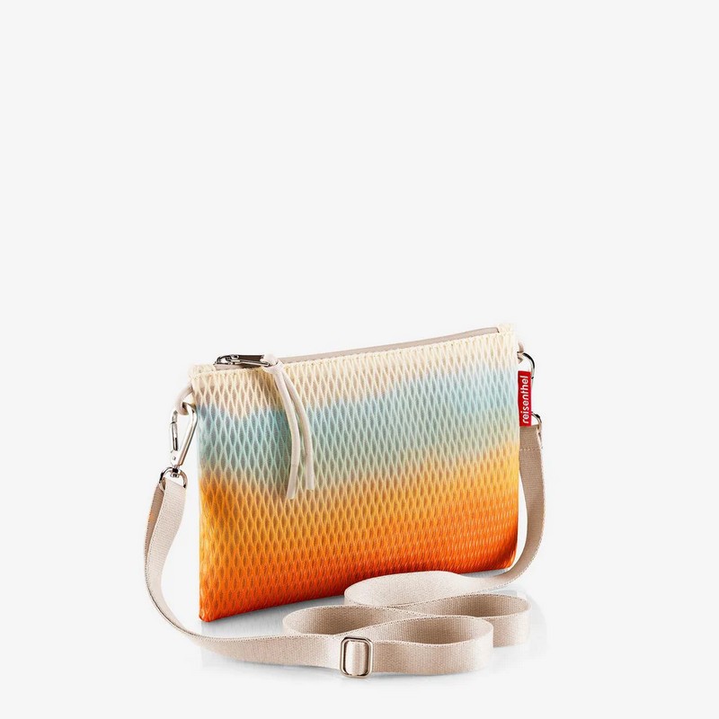 Borsa a tracolla ultraleggera in tessuto mesh tropicale