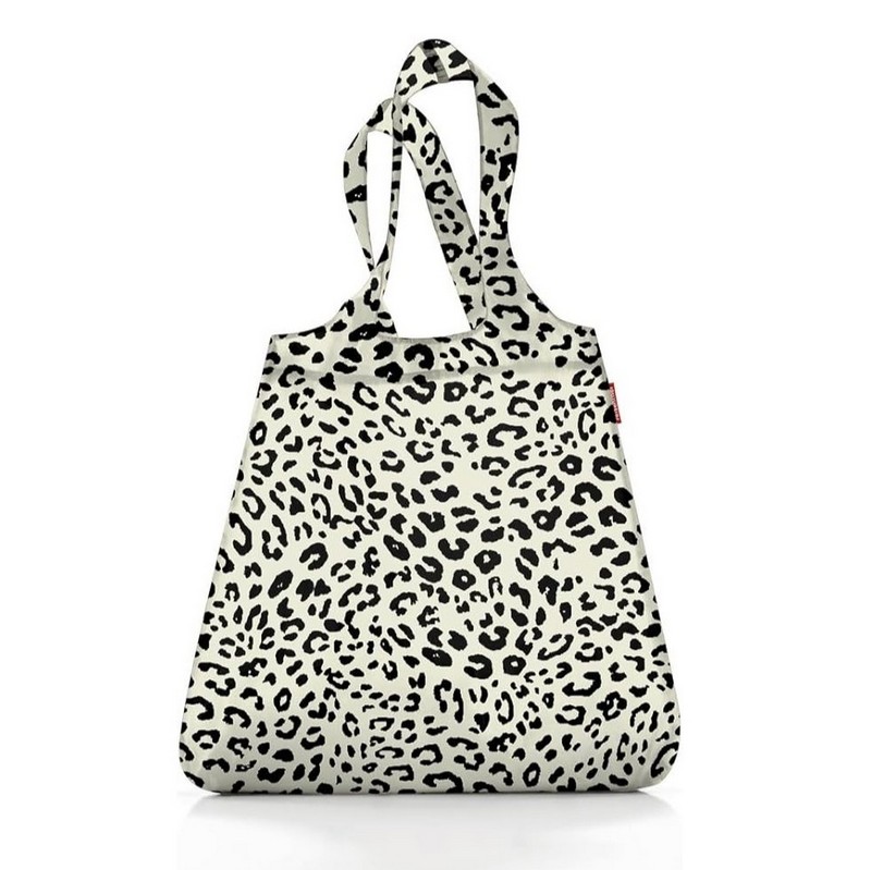 Borsa per la spesa pieghevole con decoro maculato, con una capienza considerevole per una borsa così compatta. Inoltre, protegge l'ambiente poiché ciascuno sostituisce circa 1.000 sacchetti di plastica.