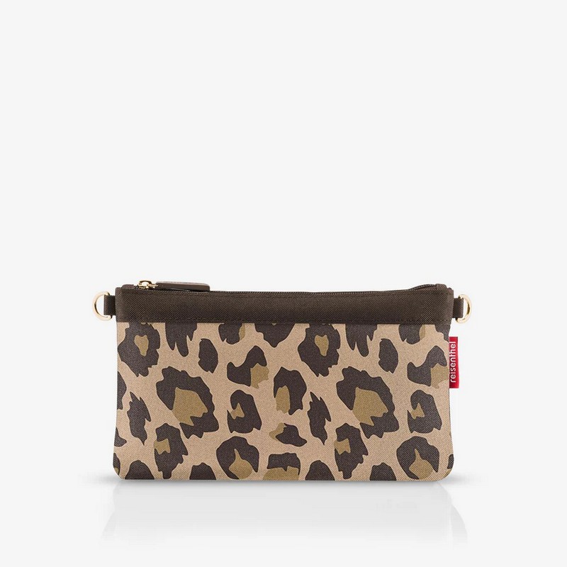 Mini borsa leopardata da 1 litro di capacità, perfetta per avere documenti, portafoglio e cellulare a portata in modo agile e leggero
